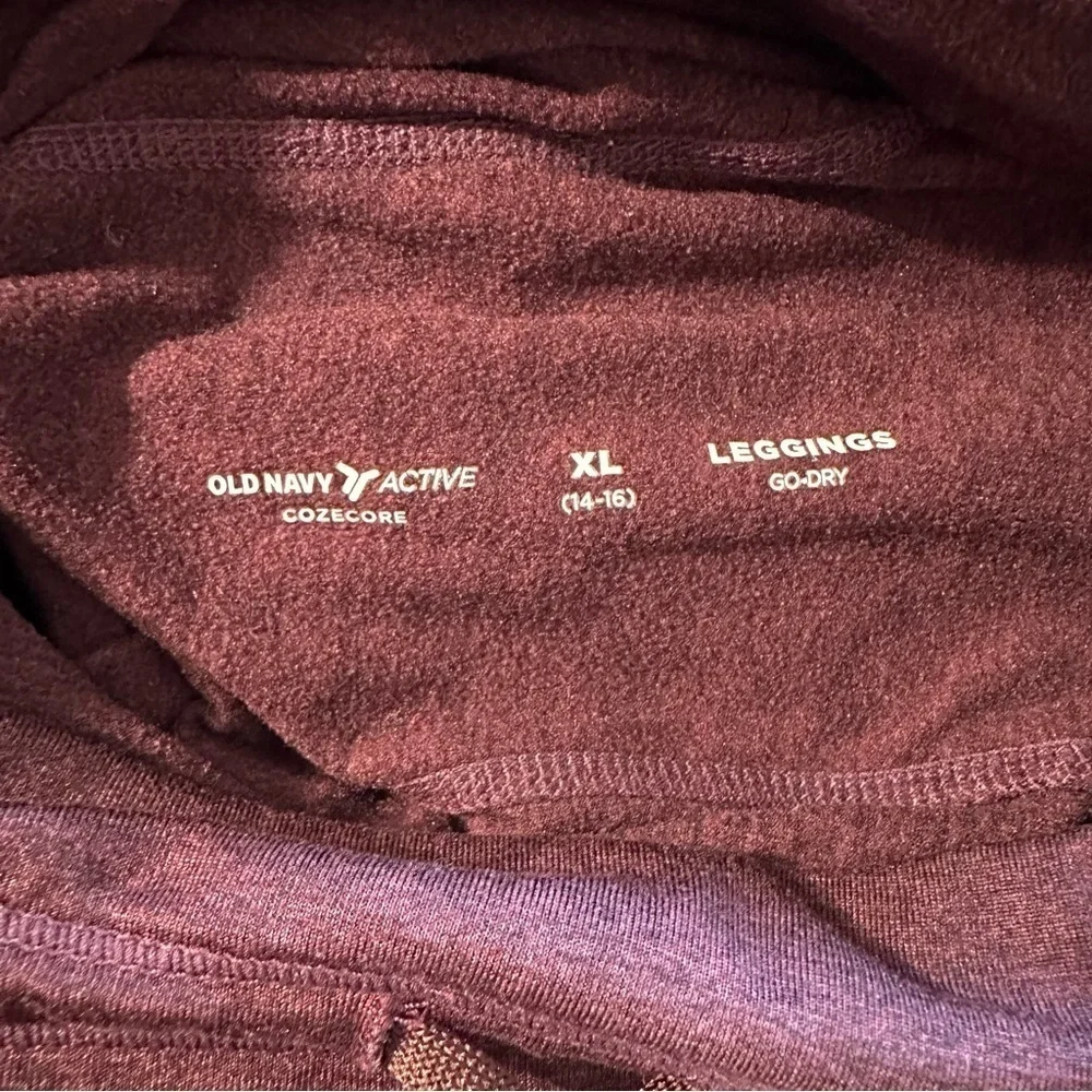 Old Navy Girls XL maroon leggings